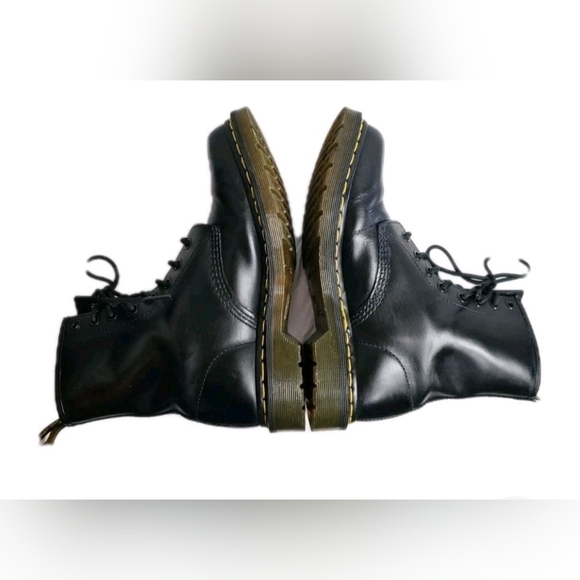 Doc Martens Dr Marten AirWair 1460W Black Smooth Women 8 Original - Picture 6 of 12